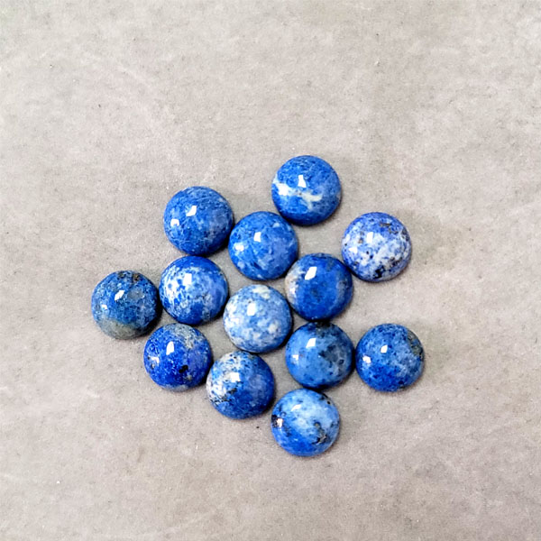12MM ROUND CABOCHON LAPIS(6PCS/BAG)